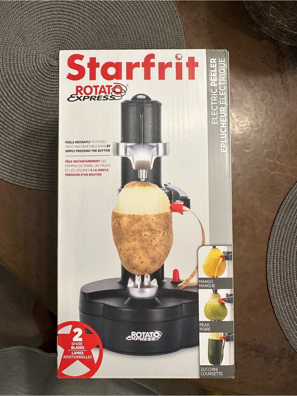 Starfrit Rotato Express Electric Peeler - Black